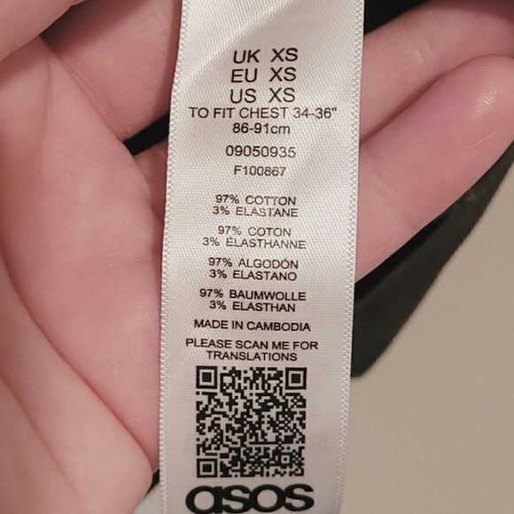 ASOS Brown Button Down Long Sleeve Shirt Size Extra Small - Picture 4 of 5